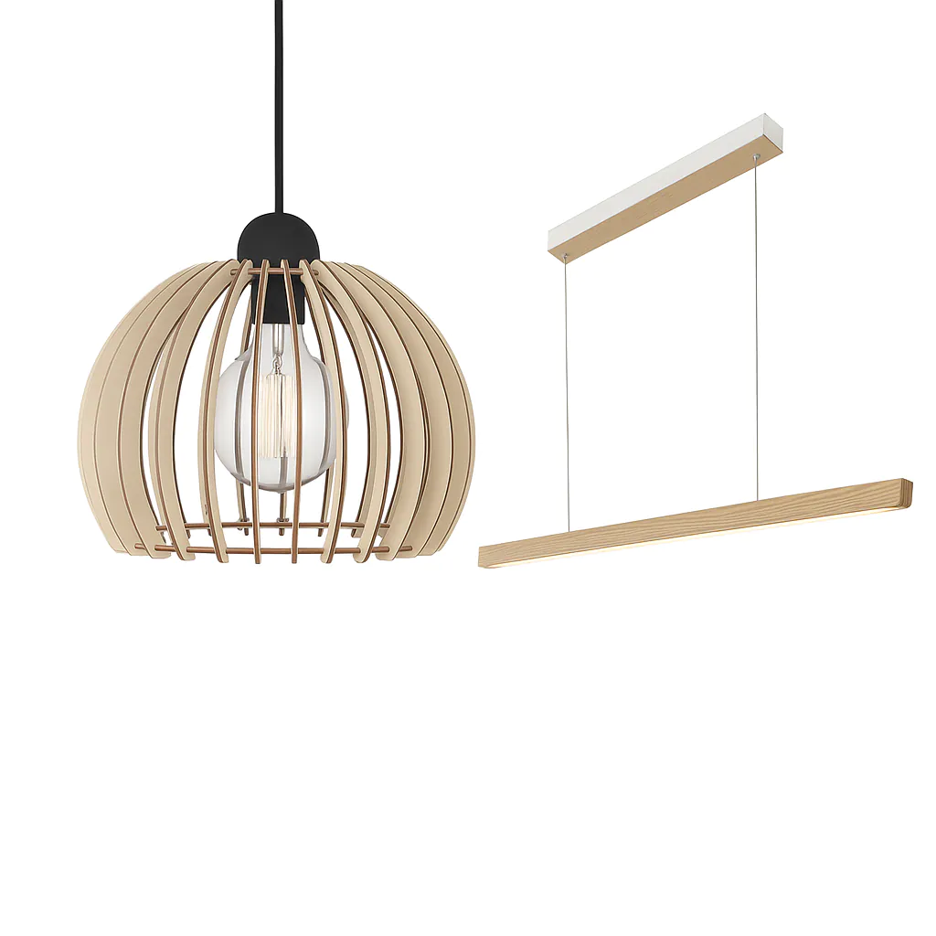 Holz Pendelleuchten