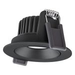 Ledvance LED-Spot Adjust Aluminium Schwarz 8W 680lm 36D - 930 Warmweiß | Ausschnitt 68mm - IP20 - Höchste Farbwiedergabe - Dimmbar