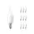 Mehrfachpackung 10x Philips Corepro LED Kerze E14 Gebogen-tip Matt 2.2W 250lm - 822-827 Dim To Warm | Dimmbar - Ersatz Für 25W