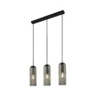 Nordlux Miella 3-Rail Pendelleuchte Glas Smoke | Geeignet für 3x E27