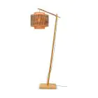 Good&Mojo Stehlampe Bhutan Bambus Schwarz S | Geeignet für 1x E27 