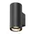 SLV Asto Aluminium Noir | Convient pour 1x GU10