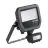 Ledvance Projecteur LED Aluminium Noir 8W 1100lm 100D - 830 Blanc Chaud | IP65 - Détecteur De Mouvement Et De Lumière - Symétrique