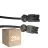 Lot 25x Noxion GST - Compatible Câble d’extension Noir - Mâle + Femelle - 1m - 3 pole 1,5mm2
