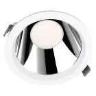 Ledvance Downlight LED Comfort Opale Aluminium 18W/15W/12W 2160lm/1800lm/1440lm 95D - 930-940 CCT | Diamètre 200mm - IP44 - Meilleur Rendu Des Couleurs - Dali Dimmable