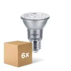 Lot 6x Philips Master Value LED Ampoule Réflecteur E27 PAR20 6W 500lm 25D - 927 Blanc Très Chaud | Meilleur Rendu Des Couleurs - Dimmable - Équivalent 50W