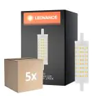 Lot 5x Ledvance  Performance LED R7s Double Ended 118mm Claire 15W 2000lm - 827 Blanc Très Chaud |  Équivalent 125W